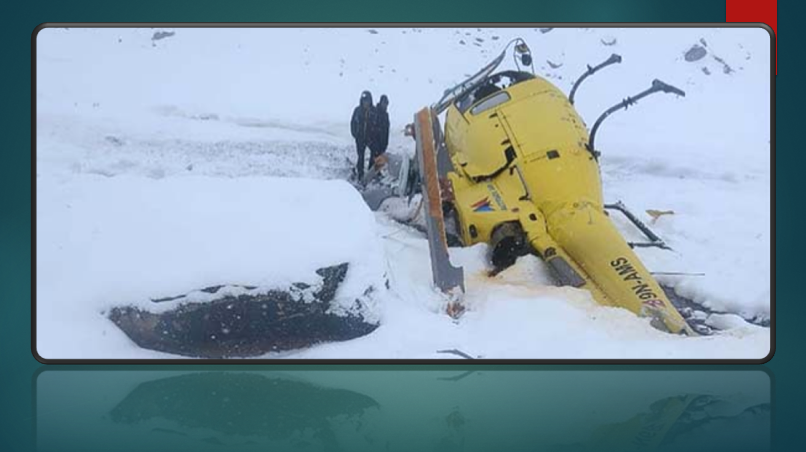 लुक्लाबाट उडेको अल्टिच्युड एयरको हेलिकोप्टर लोबुचेमा दुर्घटनाग्रस्त